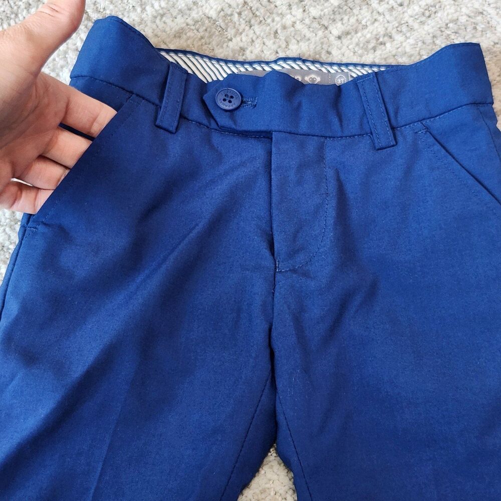 Appaman boys trouser shorts blue size 3T - Picture 5 of 8